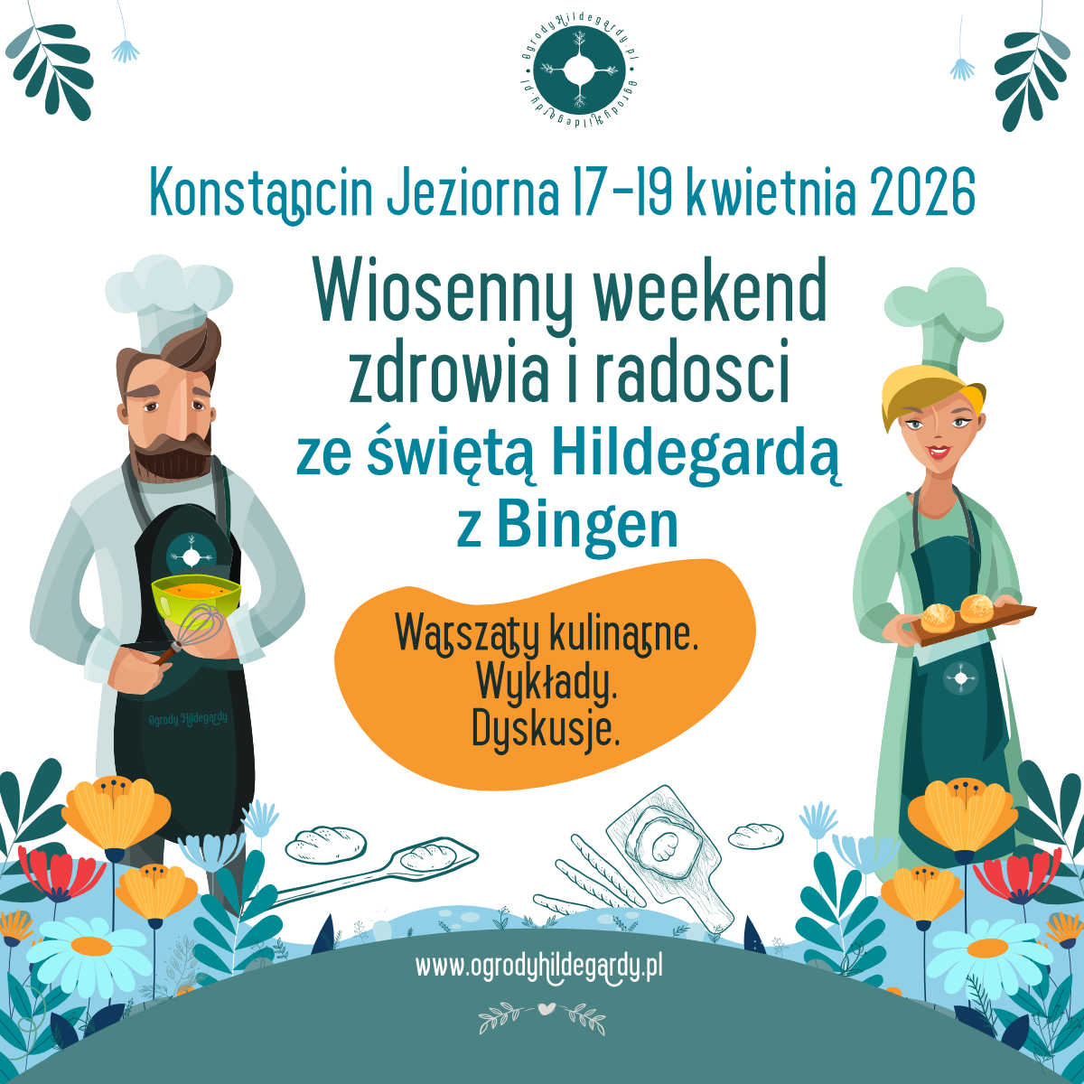 Wiosenne warsztaty zdrowia i radości ze świętą Hildegardą z Bingen 17.04 do 19.04.2026